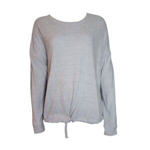 Three Dots Womens Size M Purple‎ Pullover Long Sleeve Drawstring Waist Sweater